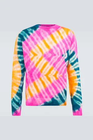 THE ELDER STATESMAN Zig dyed cashmere sweater