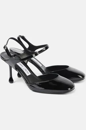 Jimmy Choo Pixie 80 patent leather slingback pumps