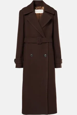 DRIES VAN NOTEN Belted wool coat