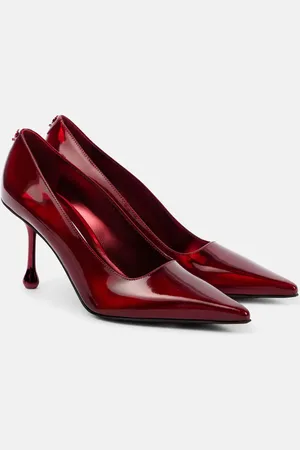 Jimmy Choo Ixia 80 mirrored leather pumps
