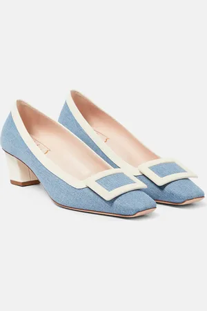 Roger Vivier Belle Vivier 45 canvas pumps