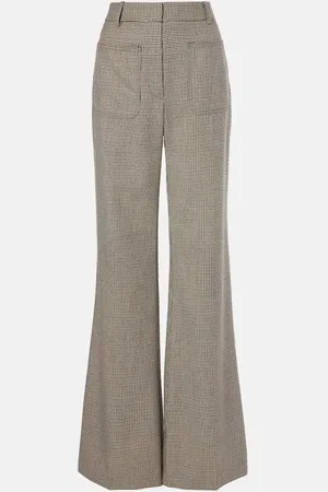 NILI LOTAN Christophe virgin wool flared pants