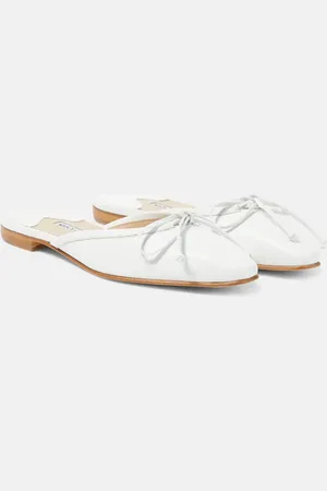 Manolo Blahnik Ballerimu leather mules