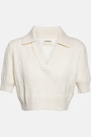 Khaite Lylith cashmere-blend cropped sweater
