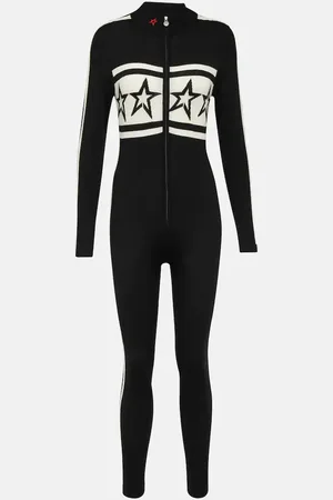 Perfect Moment AprÃ¨s Team striped wool ski suit
