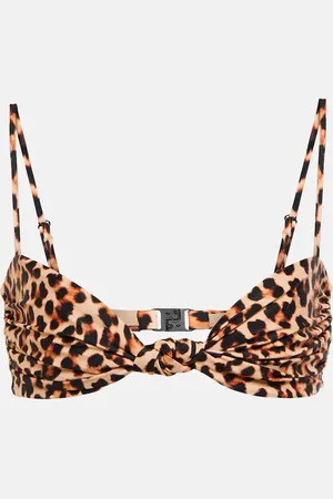 JOHANNA ORTIZ Leopard-print bikini top