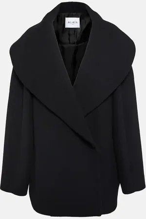 Alaïa AlaÃ¯a Cocoon wrap virgin wool coat