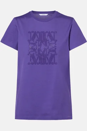 Max Mara Logo embroidered cotton T-shirt