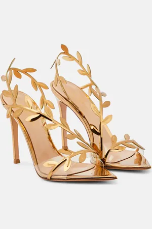 Gianvito Rossi Flavia mirrored leather pumps