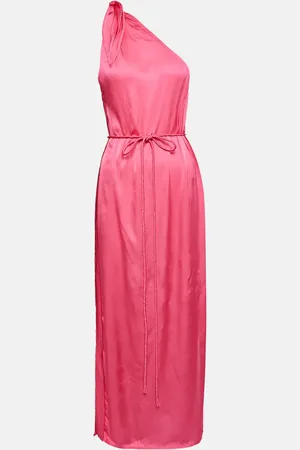 POUPETTE ST BARTH Isabelle one-shoulder satin kaftan