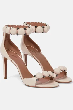 Alaïa AlaÃ¯a La Bombe 90 leather sandals