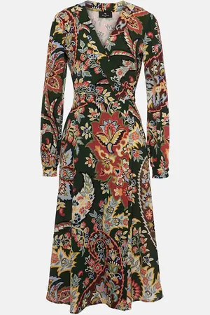 Etro Printed wrap dress