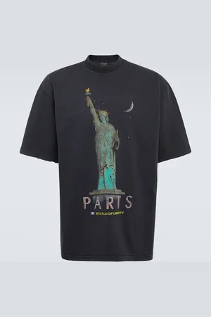 Balenciaga Paris Liberty cotton jersey T-shirt