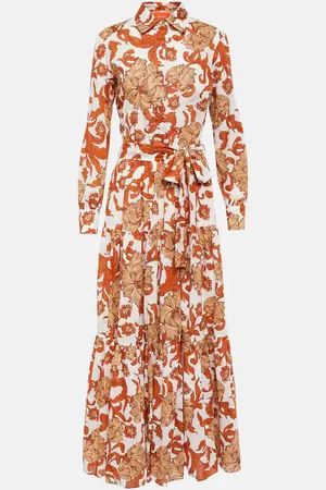 La DoubleJ Bellini printed cotton maxi dress
