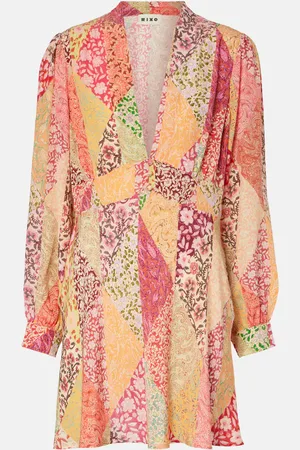 RIXO London Hebe printed silk minidress