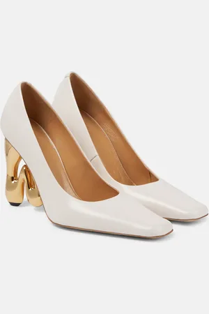 J.W.Anderson Logo leather pumps