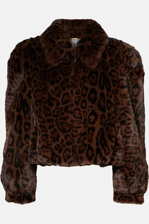 Chloé ChloÃ© Leopard-print cropped faux fur jacket