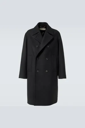 DRIES VAN NOTEN Double-breasted wool-blend coat