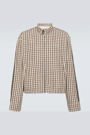 WALES BONNER Path Harrington checked cotton jacket
