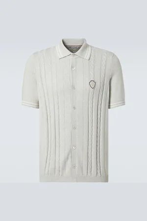 Brunello Cucinelli Cable-knit cotton shirt