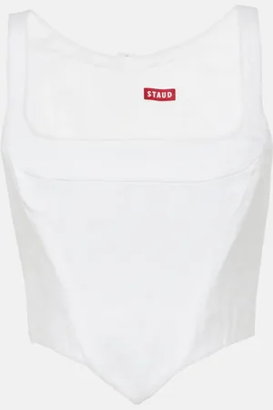Staud Linen bustier
