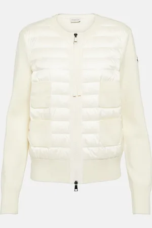 Moncler Down-paneled wool cardigan