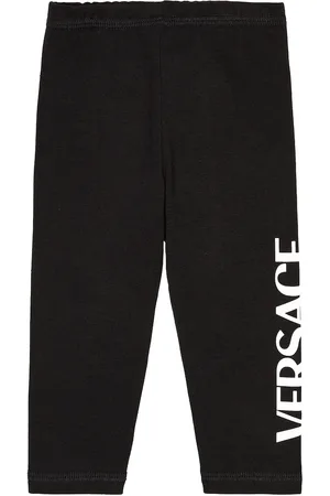 VERSACE Baby logo cotton-blend jersey leggings