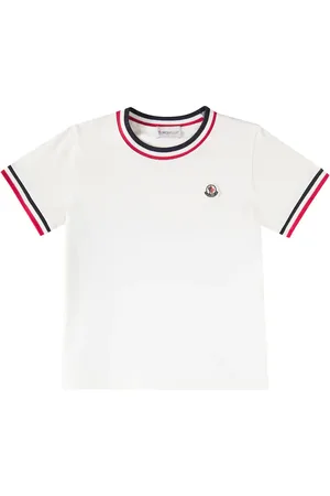 Moncler Tricolor cotton jersey T-shirt
