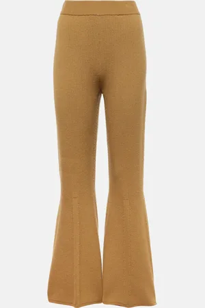 Joseph Wool-blend knit flared pants