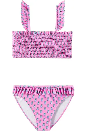 Ralph Lauren Ruffled shirred bikini