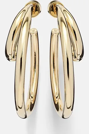 Jennifer Fisher Double Baby 10kt -plated hoop earrings