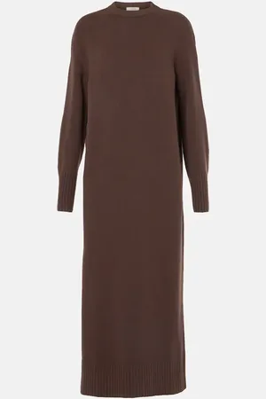 Fforme Ainsley wool and cashmere shift dress
