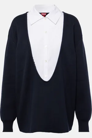 Staud Coast cotton and cashmere sweater