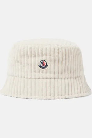 Moncler Logo corduroy bucket hat