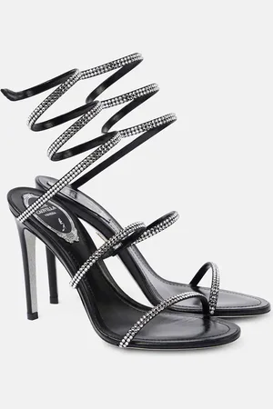RENE CAOVILLA Cleo 105 embellished satin sandals