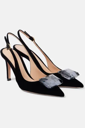 Gianvito Rossi Jaipur 85 velvet slingback pumps
