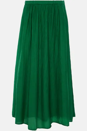 Velvet Mariela cotton and silk maxi skirt