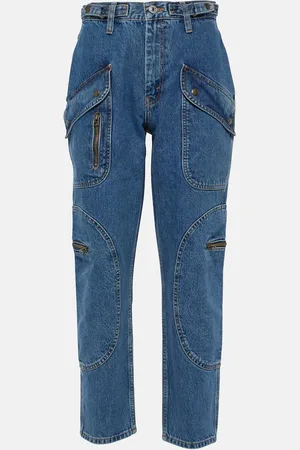 RE/DONE Racer high-rise tapered cargo jeans