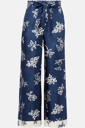 Max Mara Cinzia high-rise silk wide-leg pants
