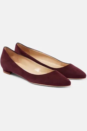 Manolo Blahnik BB suede ballet flats