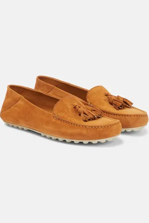 Loro Piana Dot Sole suede moccasins