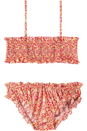 BONPOINT Finlay smocked floral bikini