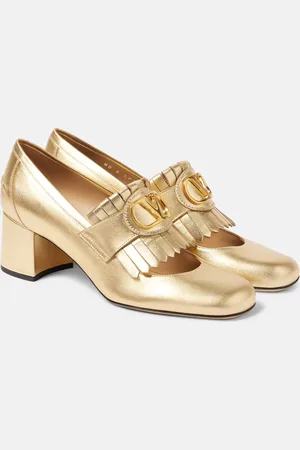 VALENTINO GARAVANI VLogo Signature fringed leather loafer pumps