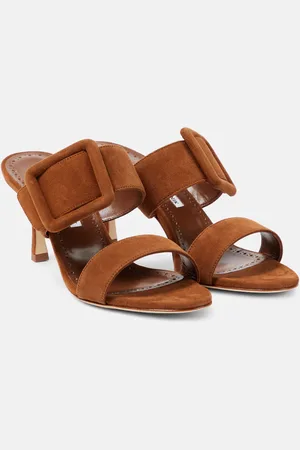 Manolo Blahnik Gable suede mules