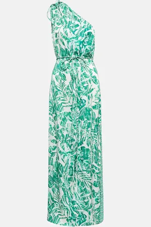 POUPETTE ST BARTH Isabelle printed one-shoulder kaftan