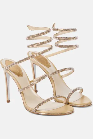 RENE CAOVILLA Cleo embellished leather sandals