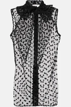 Nina Ricci Bow-detail tulle shirt