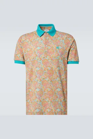 Etro Roma paisley cotton polo shirt