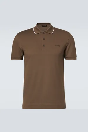 Ermenegildo Zegna Cotton-blend polo shirt