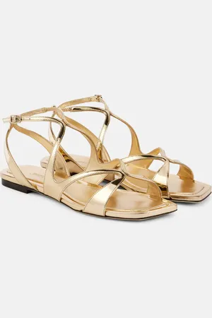 Jimmy Choo Ayla metallic leather sandals